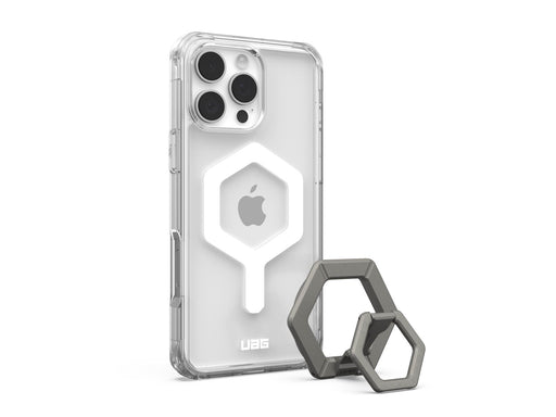 UAG Plyo Magsafe Ice White/Titanium Stand - iPhone 16 Pro Max
