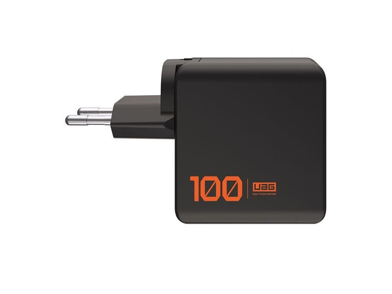 UAG SRGE 100W 3Port 2USB-C - 1USB-A Wall Charger WW Black