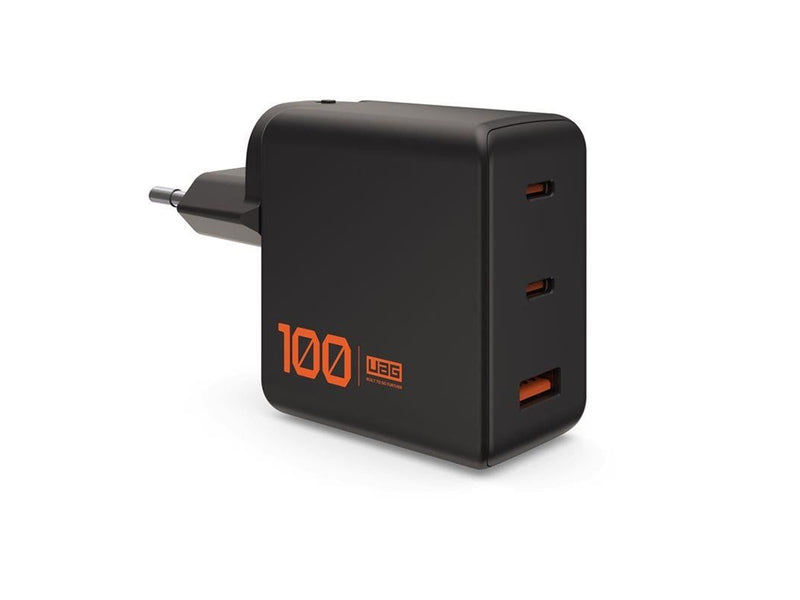 UAG SRGE 100W 3Port 2USB-C - 1USB-A Wall Charger WW Black