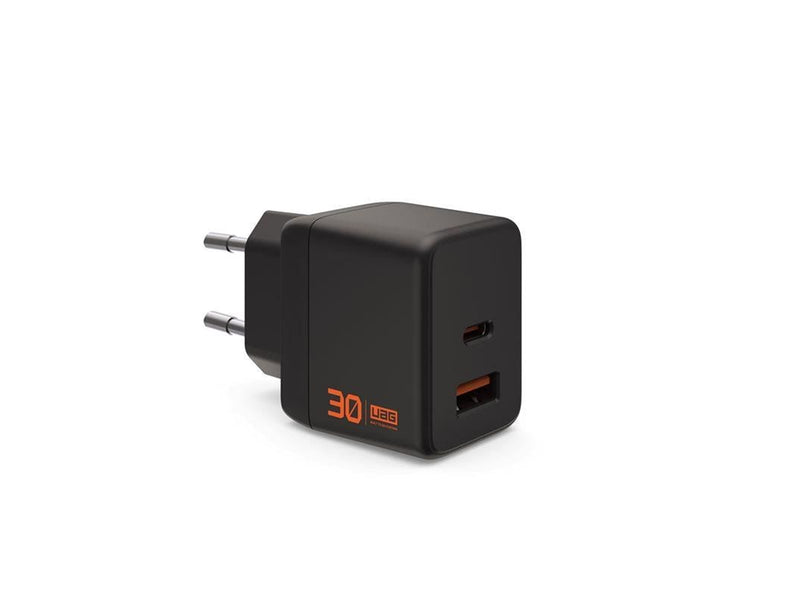 UAG SRGE 30W 2Port USB-C - USB-A Wall Charger EU Black