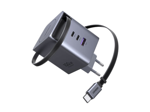 UGREEN 100 W GaN Fast Charger with Retractable Cable