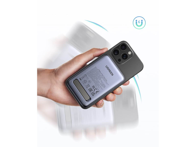 UGREEN 10000mAh Magnetic Wireless Power Bank 20W PD USB-C Input/Output 7.5W Wireless Charging - 10000 mAh