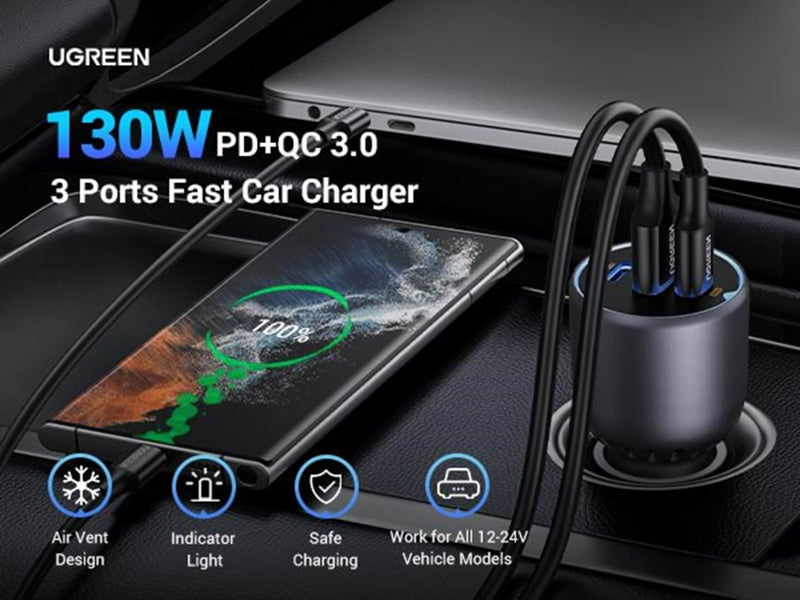 UGREEN 130W Car Charger