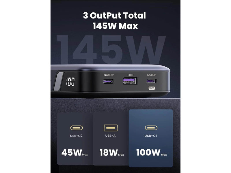 UGREEN 145W Two-way Fast Charging - 25000 mAh