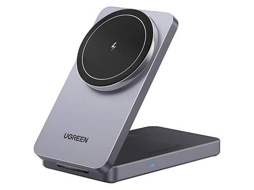 UGREEN 2-In-1 Magnetic Wireless Charger Grey