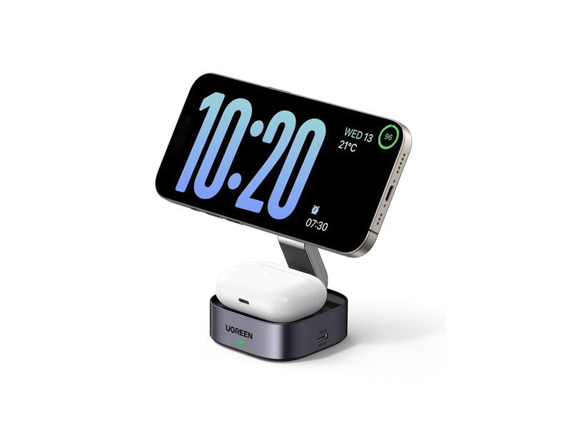 UGREEN 2-in-1 Qi Magnetic Foldable Charging Station (No AC Adapter)