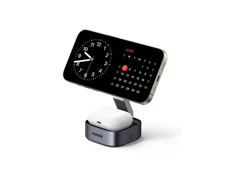 UGREEN 2-in-1 Qi Magnetic Foldable Charging Station (No AC Adapter)