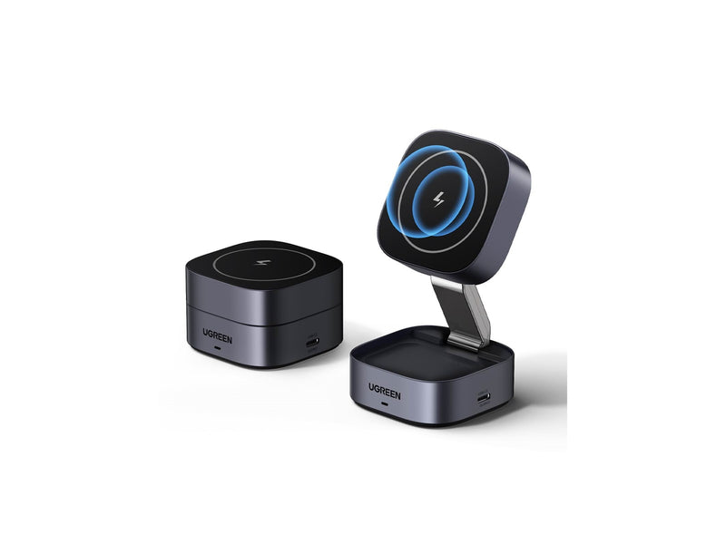 UGREEN 2-in-1 Qi Magnetic Foldable Charging Station (No AC Adapter)