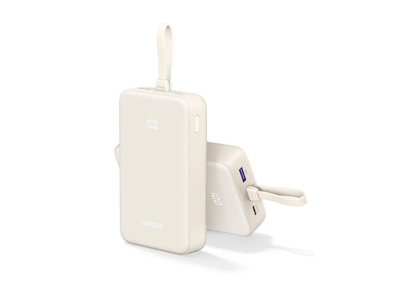 UGREEN 20000mah Power Bank With Built-In Cable - 20000 Ah