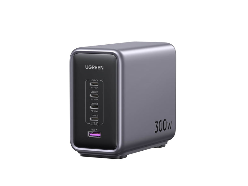 UGREEN 300 W Desktop Fast Charger 1 × USB-A + 4 × USB-C
