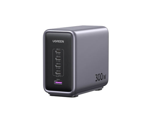 UGREEN 300 W Desktop Fast Charger 1 × USB-A + 4 × USB-C