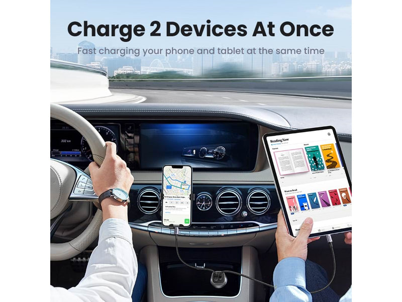 UGREEN 30w A+C Dual-Port Car Charger