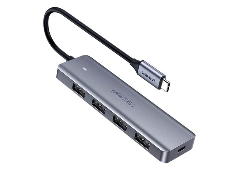 UGREEN 4-in-1 USB C Hub USB-Hubs - USB 3.2 - 4 - silber