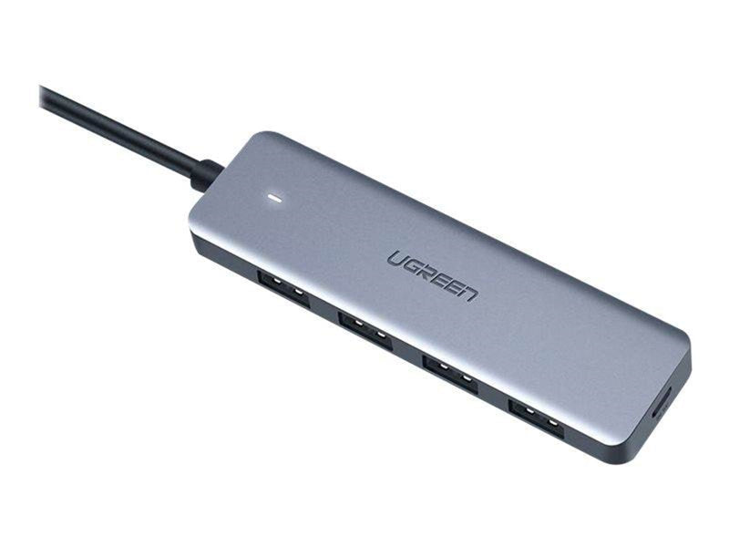UGREEN 4-in-1 USB C Hub USB-Hubs - USB 3.2 - 4 - silber