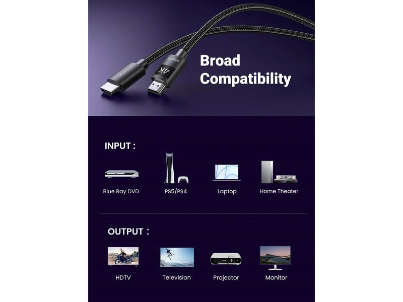 UGREEN 4K HDMI - HDMI - 3m - Schwarz