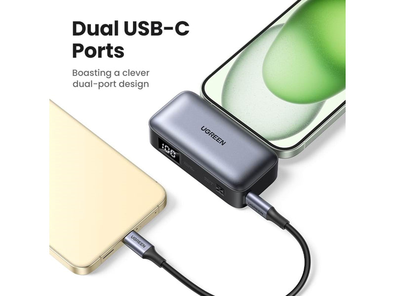 UGREEN 5000mah Power Bank With Built-In Usb-C Connector - 5000 Ah