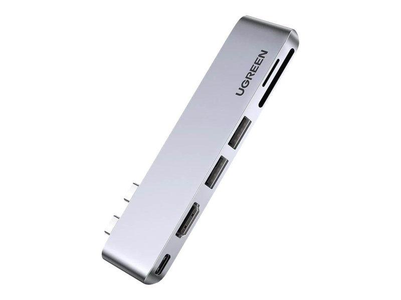 UGREEN 6-in-2 USB C Hub - docking station - USB-C 3.1 Gen 2 / Thunderbolt 3 - HDMI