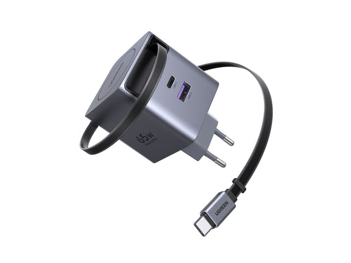 UGREEN 65 W GaN Fast Charger with Retractable Cable