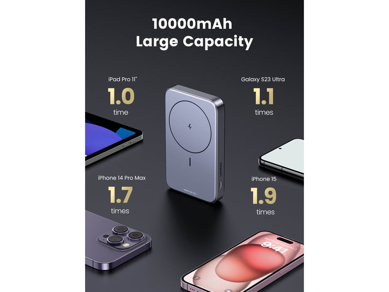 UGREEN Foldable Kickstand Magnetic Battery - 10000 mAh