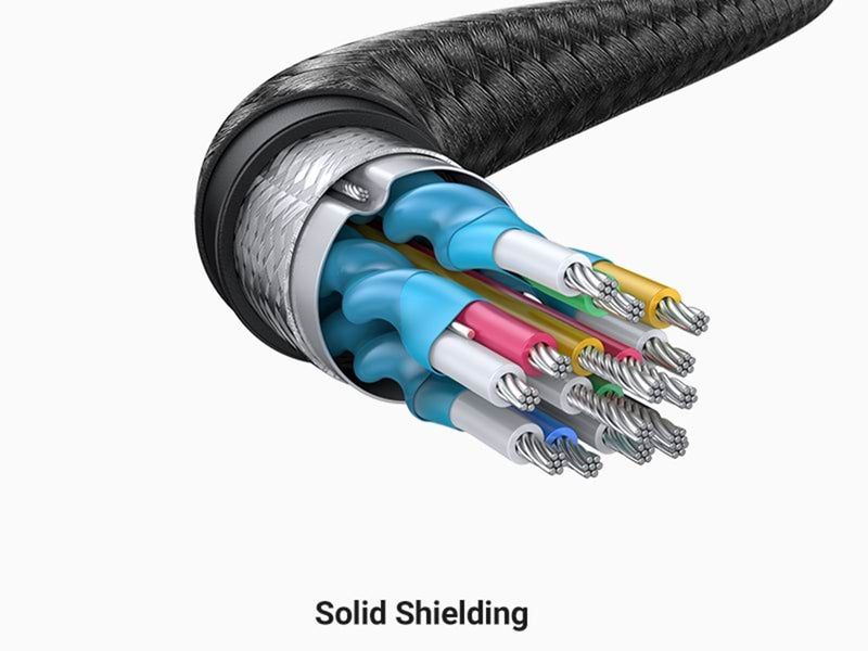 UGREEN Lightning To 3.5mm Aux Cable Aluminum Shell With Braided 1m (Black)