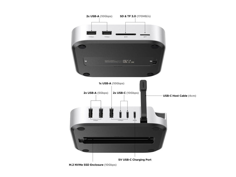 UGREEN Mac Mini M4 Docking Station (11-Port 8TB 10Gbps)