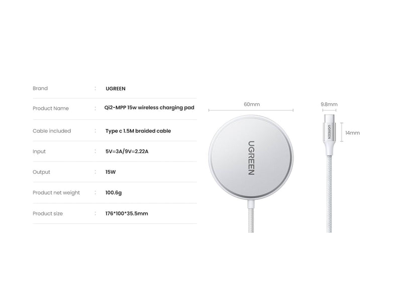 UGREEN Magnetic Wireless Charger