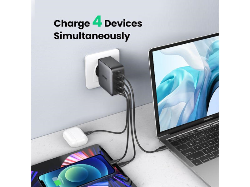 UGREEN Nexode GaN 100W Quad USB Charger - Black