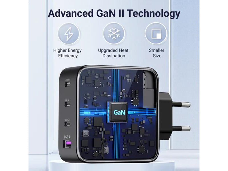 UGREEN Nexode GaN 100W Quad USB Charger - Black