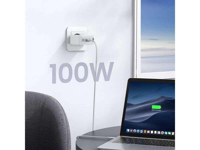 UGREEN Nexode GaN 100W Quad USB Charger - White