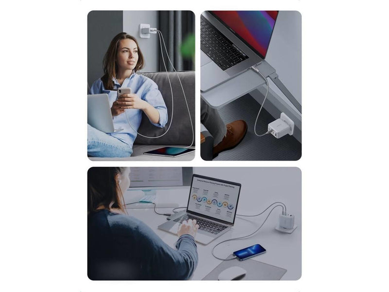 UGREEN Nexode GaN 100W Quad USB Charger - White