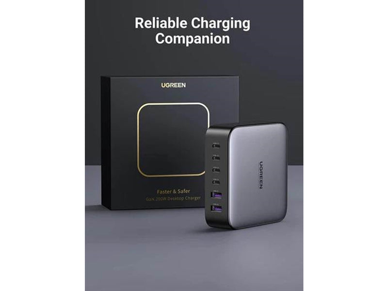 UGREEN Nexode GaN 200W - 6 x USB ports
