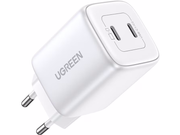 UGREEN Nexode GaN 45W Dual USB-C PD Charger - White