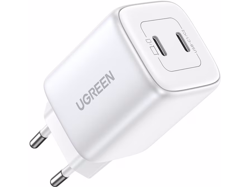 UGREEN Nexode GaN 45W Dual USB-C PD Charger - White