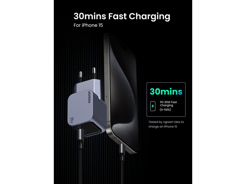 UGREEN Nexode Pro 30W USB-C - Grey