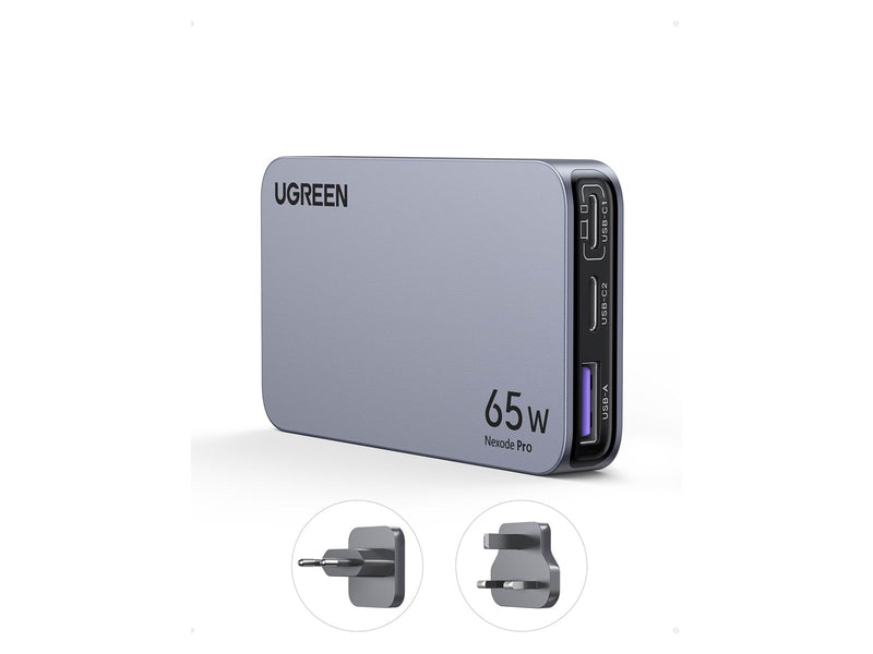 UGREEN Nexode Pro 65W 3-Port GaN Ultra-Slim Fast Travel Charger