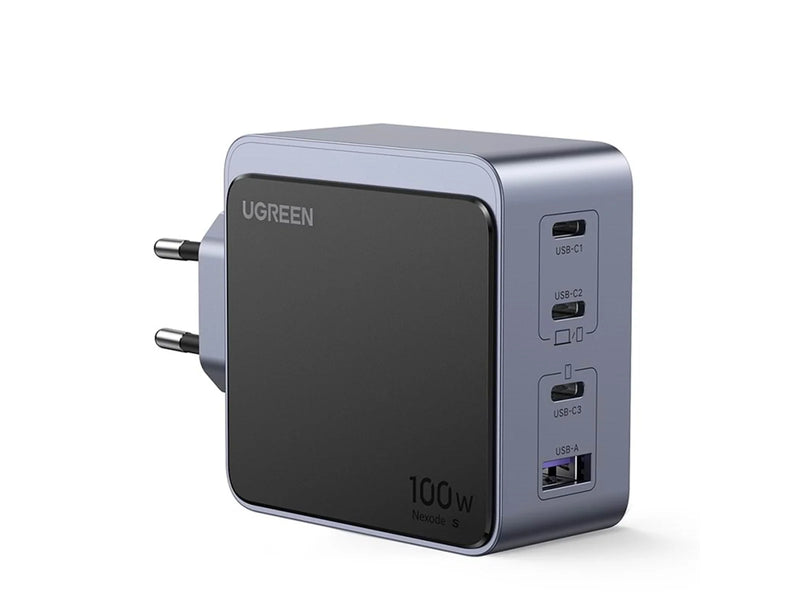 UGREEN Nexode S 100W 4-Port GaN PD Fast Charger (USB-A + 3x USB-C)