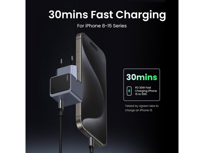 UGREEN Nexode S 30W GaN PD Fast Charger (1x USB-C)