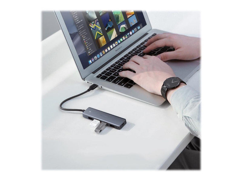 UGREEN USB 3.0 Hub USB-Hubs - USB 3.0 - 4 - silber