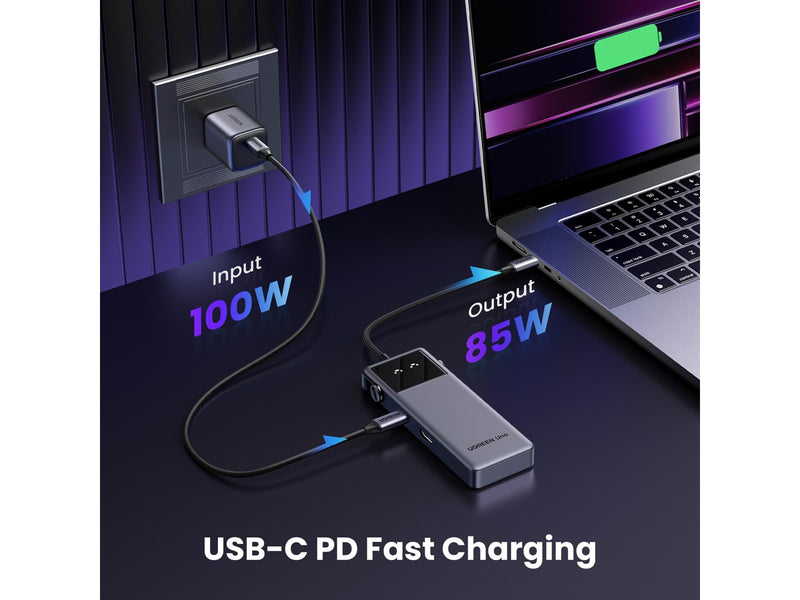 UGREEN Uno 6-In-1 Usb-C Hub USB-Hubs - 6 - Grau