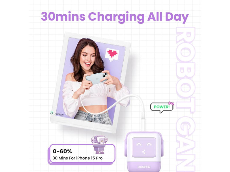 UGREEN Uno Charger 65W (Purple)