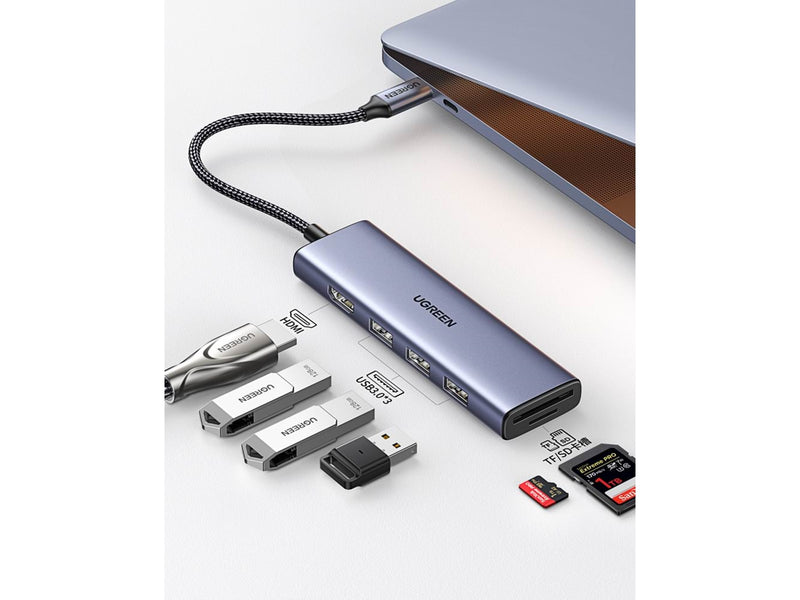 UGREEN Usb-C Multifunction Adapter USB-Hubs - 3 - silber
