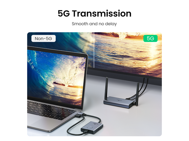 UGREEN Wireless HDMI Extender Transmitter and Receiver 50m