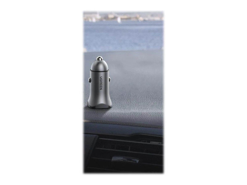 UGREEN car power adapter - USB 24 pin USB-C - 18 Watt
