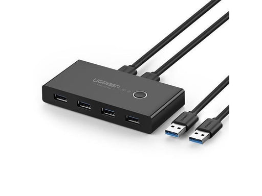 UGREEN switch box HUB switch 4x USB 3.2 Gen 1 USB splitter for two computers black (US216 30768) USB-Hubs - USB 3.2