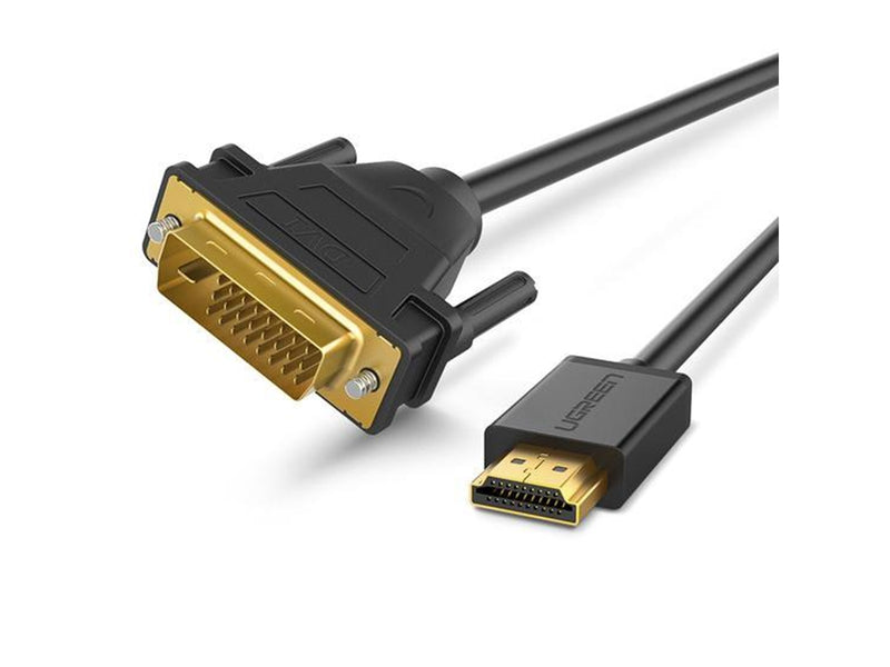 UGREEN video cable adapter 1 m DVI HDMI Black
