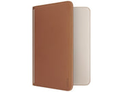 UNIQ Belmont Passport Case with Apple Find My RFID Lock Caramel Beige