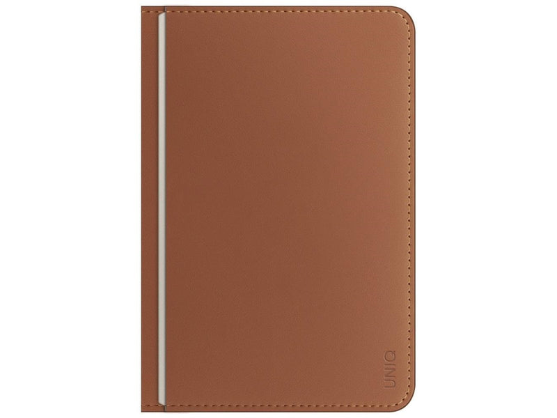 UNIQ Belmont Passport Case with Apple Find My RFID Lock Caramel Beige