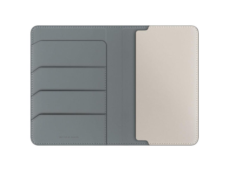 UNIQ  Belmont Passport Case with RFID Lock - Green/Ivory
