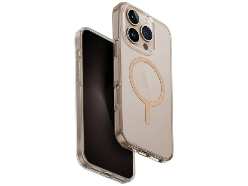 UNIQ Clario Magclick Charging Case for iPhone 16 Pro - Clear Gold