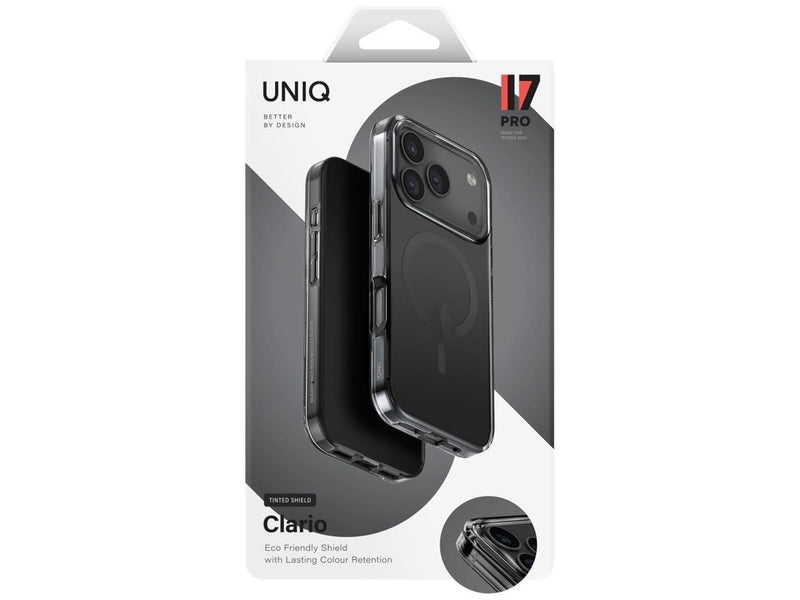 UNIQ Clario Magclick Charging Case for iPhone 17 Pro - Black